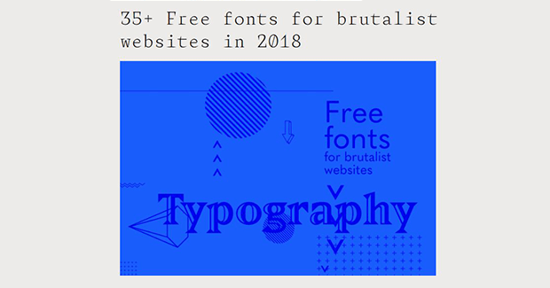 Gratis brutalist fonts