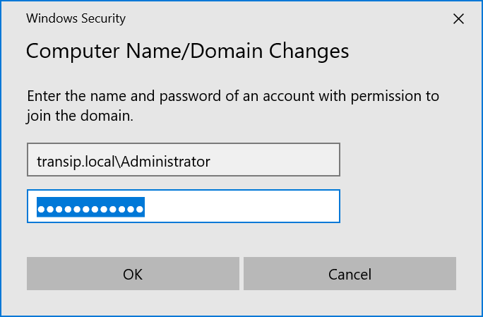 computer name domain change prompt